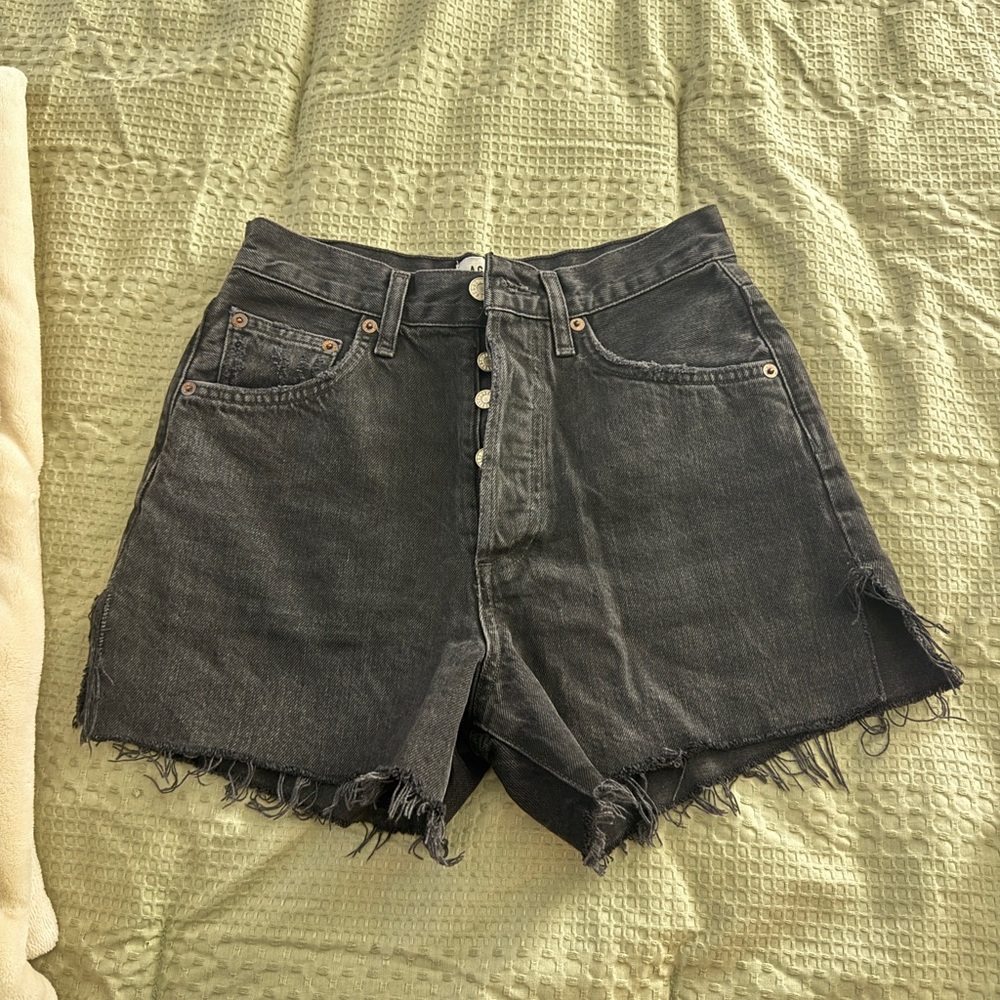 Agolde Charcoal Jean Shorts